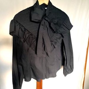ZARA NWT Bow Front Blouse
